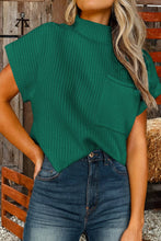 Load image into Gallery viewer, Fall Patch Pocket Rib Knit Short Sleeve Sweater*S-2XL