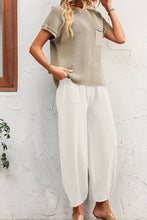 Load image into Gallery viewer, Plain Cozy Knit Top With Joggers Pant 2pcs Set
