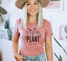 Load image into Gallery viewer, Plant Lady T-shirt | Women's Shirt: Heather Sunset / Large