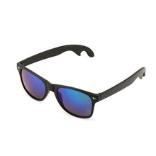 Load image into Gallery viewer, Bottle Opener Sunglasses - Matte Black w/ Olivine Lenses