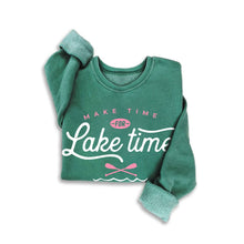 Load image into Gallery viewer, MAKE TIME FOR LAKE TIME MINERAL SWEATSHIRTS