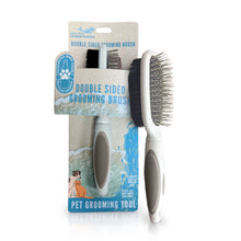 Load image into Gallery viewer, Ocean Plastic by PT Double-Sided Oval Pet Grooming Brush