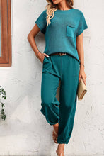 Load image into Gallery viewer, Plain Cozy Knit Top With Joggers Pant 2pcs Set