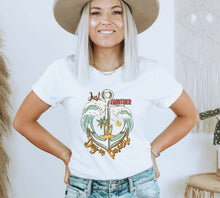 Load image into Gallery viewer, Just Another Day In The Paradise T-shirt | Graphic Tee: Heather Peach / Medium