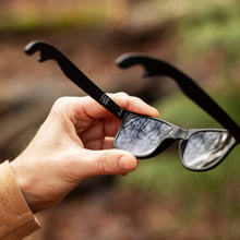 Load image into Gallery viewer, Bottle Opener Sunglasses - Matte Black w/ Olivine Lenses