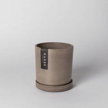 Load image into Gallery viewer, 7" & 4" Signature Planter & Saucer Wood Dust