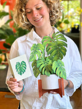 Load image into Gallery viewer, Monstera Plant Pop-up Greeting Cards