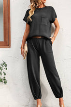 Load image into Gallery viewer, Plain Cozy Knit Top With Joggers Pant 2pcs Set