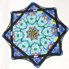 Load image into Gallery viewer, Mougee Classic Flow Star - 27" Diameter - The ultimate flow star: Flower Power-Purple/Blue