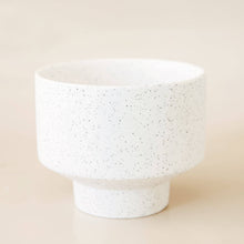 Load image into Gallery viewer, Speckle Footed Pot - White Small