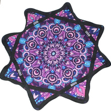 Load image into Gallery viewer, Mougee Classic Flow Star - 27" Diameter - The ultimate flow star: Flower Power-Purple/Blue