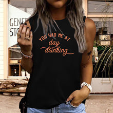 Load image into Gallery viewer, You Had Me at Day Drinking Print Graphic Tank Top