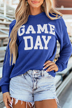 Load image into Gallery viewer, LDC Corded GAME DAY Graphic Long Sleeve Crewneck Top
