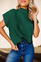 Load image into Gallery viewer, Chic Ribbed Mock Neck Knit Sweater Beige