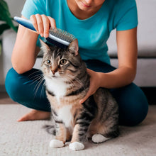 Load image into Gallery viewer, Ocean Plastic by PT Double-Sided Oval Pet Grooming Brush