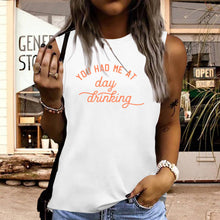 Load image into Gallery viewer, You Had Me at Day Drinking Print Graphic Tank Top