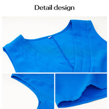 Load image into Gallery viewer, V NECK SOLID COLOR SLEEVELESS CASUAL BLOUSE