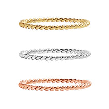 Load image into Gallery viewer, Gold Stainless Steel Braided Spacer Ring