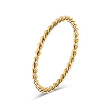 Load image into Gallery viewer, Gold Stainless Steel Braided Spacer Ring