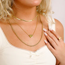 Load image into Gallery viewer, 18K Gold Heart Layered Necklace Set