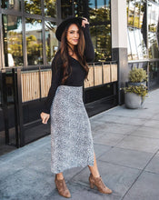 Load image into Gallery viewer, Polly Side Slit Midi Skirt
