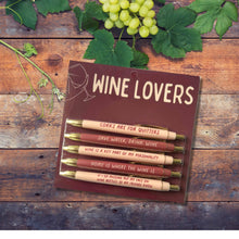 Load image into Gallery viewer, Wine Lovers Pen Set funny, wine, winery, gift, unique
