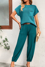 Load image into Gallery viewer, Plain Cozy Knit Top With Joggers Pant 2pcs Set