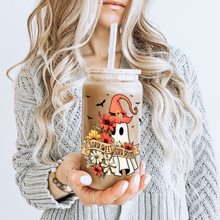 Load image into Gallery viewer, Sorta Sweet Sorta Spooky Halloween 16oz Libbey Glass Can Tumbler