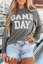 Load image into Gallery viewer, LDC Corded GAME DAY Graphic Long Sleeve Crewneck Top