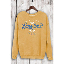 Load image into Gallery viewer, MAKE TIME FOR LAKE TIME MINERAL SWEATSHIRTS