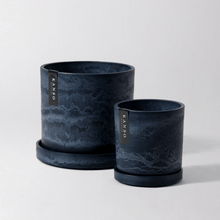 Load image into Gallery viewer, Signature Planters & Saucer Blue