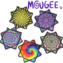 Load image into Gallery viewer, Mougee Classic Flow Star - 27" Diameter - The ultimate flow star: Flower Power-Purple/Blue