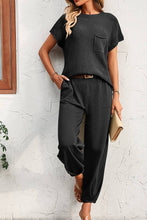 Load image into Gallery viewer, Plain Cozy Knit Top With Joggers Pant 2pcs Set