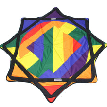 Load image into Gallery viewer, Mougee Classic Flow Star - 27" Diameter - The ultimate flow star: Flower Power-Purple/Blue