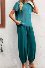 Load image into Gallery viewer, Plain Cozy Knit Top With Joggers Pant 2pcs Set