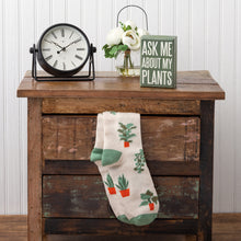 Load image into Gallery viewer, Box Sign & Sock Set Ask Me About My Plants
