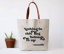 Load image into Gallery viewer, Hashtag Mom Life Tote Bag spring, mothers day, gifts