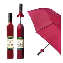 Load image into Gallery viewer, Burgundy Wine Bottle Umbrella