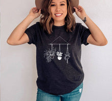 Load image into Gallery viewer, Plants T-shirt | Graphic Tee: Heather Gray / Medium