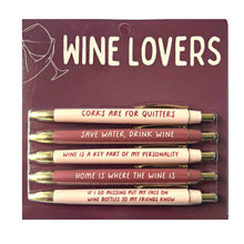 Load image into Gallery viewer, Wine Lovers Pen Set funny, wine, winery, gift, unique