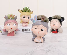 Load image into Gallery viewer, Girl Flower Pot small