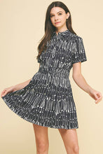 Load image into Gallery viewer, PRINT BUTTON DOWN MINI DRESS
