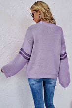 Load image into Gallery viewer, Women Oversized Heart Printed Ribbed Pullover
