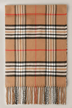 Load image into Gallery viewer, Giant Check Cashmere Feel Muffler Scarf
