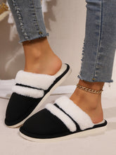 Load image into Gallery viewer, Faux Fur Round Toe Slippers
