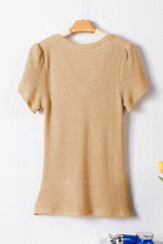 Load image into Gallery viewer, Klein Waffle Knit V-Neck Top White / S
