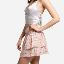 Load image into Gallery viewer, Floral Ruffle Tiered Mini Skirt
