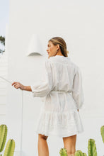 Load image into Gallery viewer, WHITE EMBROIDERED COCO DRESS

