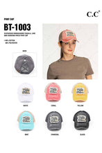 Load image into Gallery viewer, C.C Tequila Lime and Sunshine Patch Pony Cap: Mint
