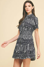 Load image into Gallery viewer, PRINT BUTTON DOWN MINI DRESS
